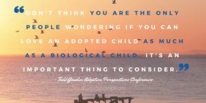 Don't think you are the only people wondering if they can love an adopted child as much as a biological child. It's an important thing to consider.