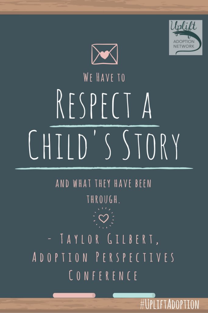 Respect a child's story. 